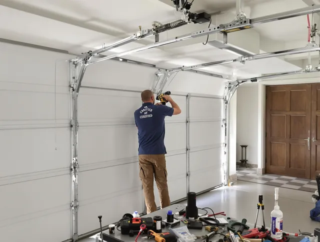 Alafaya Garage Door Repair certified technician performing precision garage door repair in Alafaya