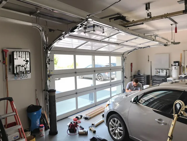 Garage door noise reduction service by Alafaya Garage Door Repair in Alafaya