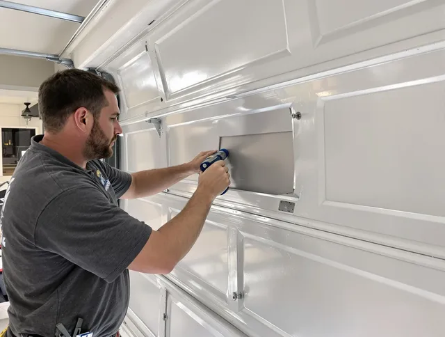 Garage door panel repair by Alafaya Garage Door Repair in Alafaya